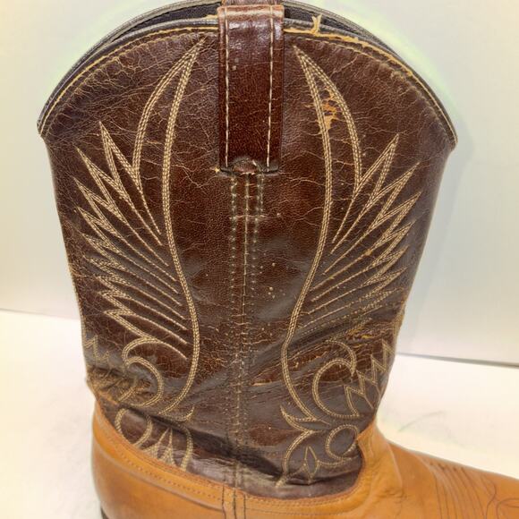 Acme Circle A cowboy boots SZ 10 1/2 D 4512 $$ main image 4